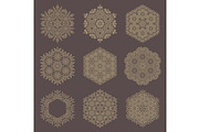 Set of Round Snowflakes With Winter, an Object Illustration by FineArtStudio (Thumbnail 1 of 3)