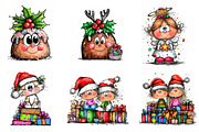 Cartoon-style Christmas Clipart, an Illustration by CreationArt (Thumbnail 3 of 6)