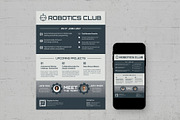 Robotics Club Flyer Template, a Flyer Template by BrandPacks (Thumbnail 2 of 5)