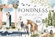 Fondness – watercolor set, an Illustration by Helen Halik art (Thumbnail 1 of 8)