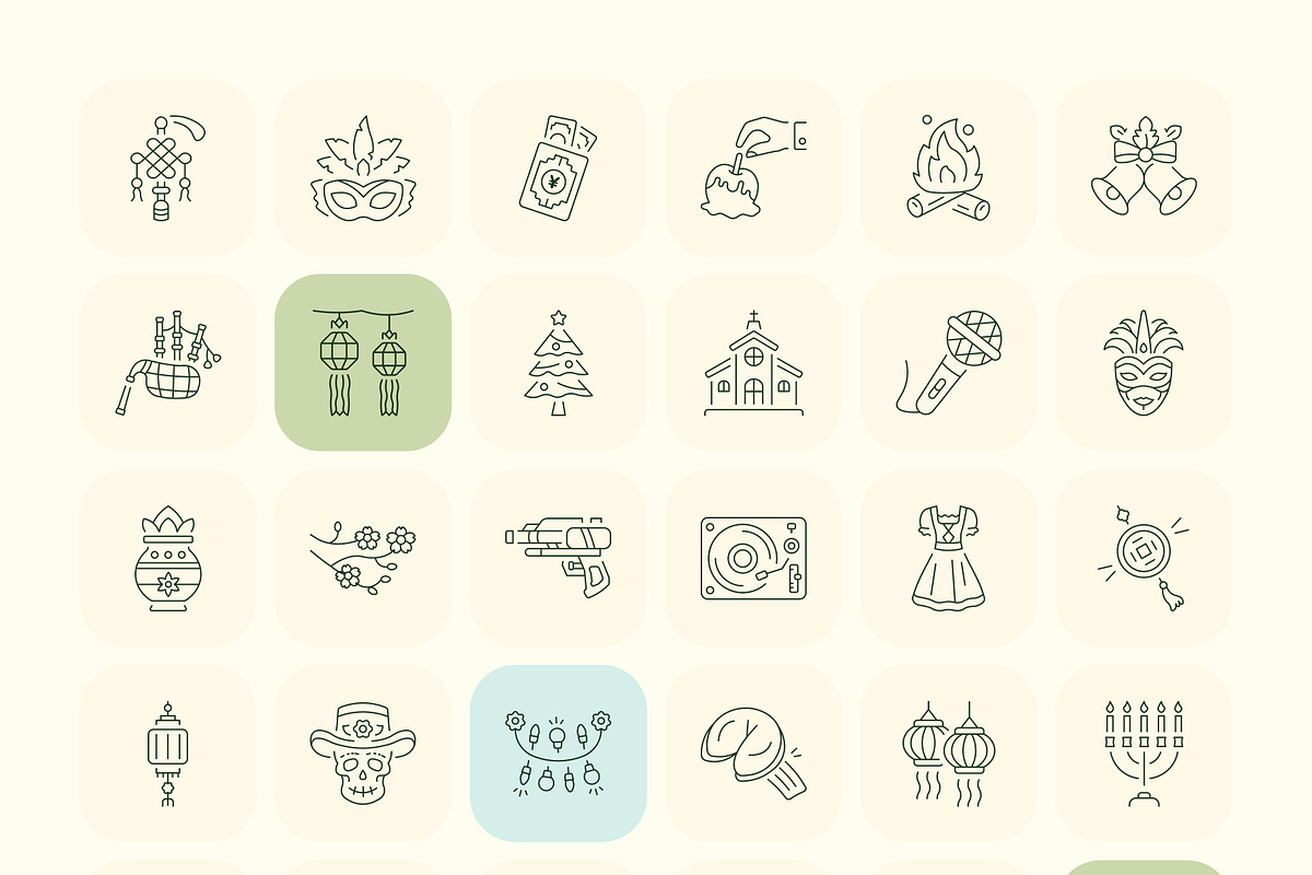 705 Seasonal and Festive Icon, an Outline Icon by Prosymbols (Photo 7 of 14)