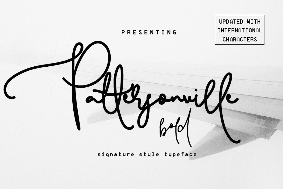 Pattersonville Script Font, a Script Font by Creativeqube Design (Photo 21 of 26)