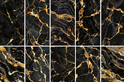 Black Gold Marble Seamless Textures, a Texture Graphic by BrushstrokeArtGB (Thumbnail 6 of 12)