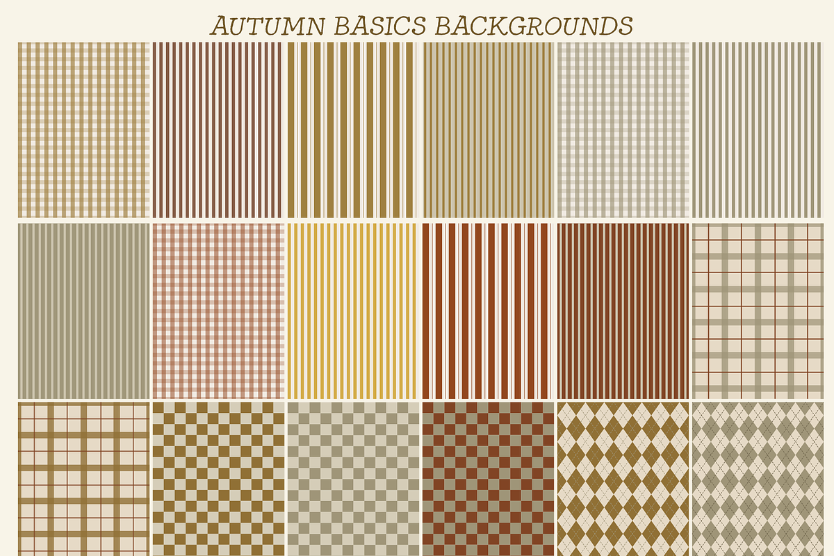 Autumn Basics Fall Pattern, a Pattern Graphic by Cozy pattern shop (Photo 11 of 11)