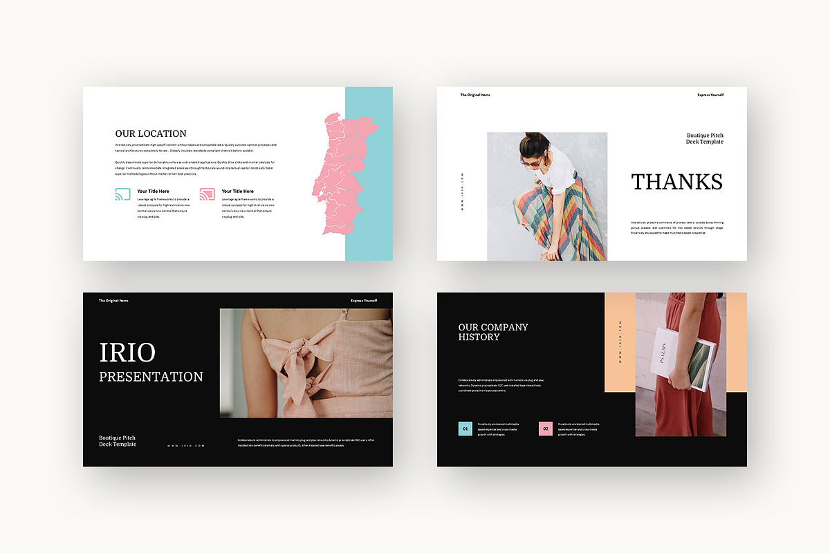 Irio : Fashion Pitch Powerpoint, a Presentation Template by Punkl Camp (Photo 9 of 16)