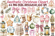 Aesthetic Christmas Clipart, an Illustration by Sublimation Artist (Thumbnail 1 of 6)