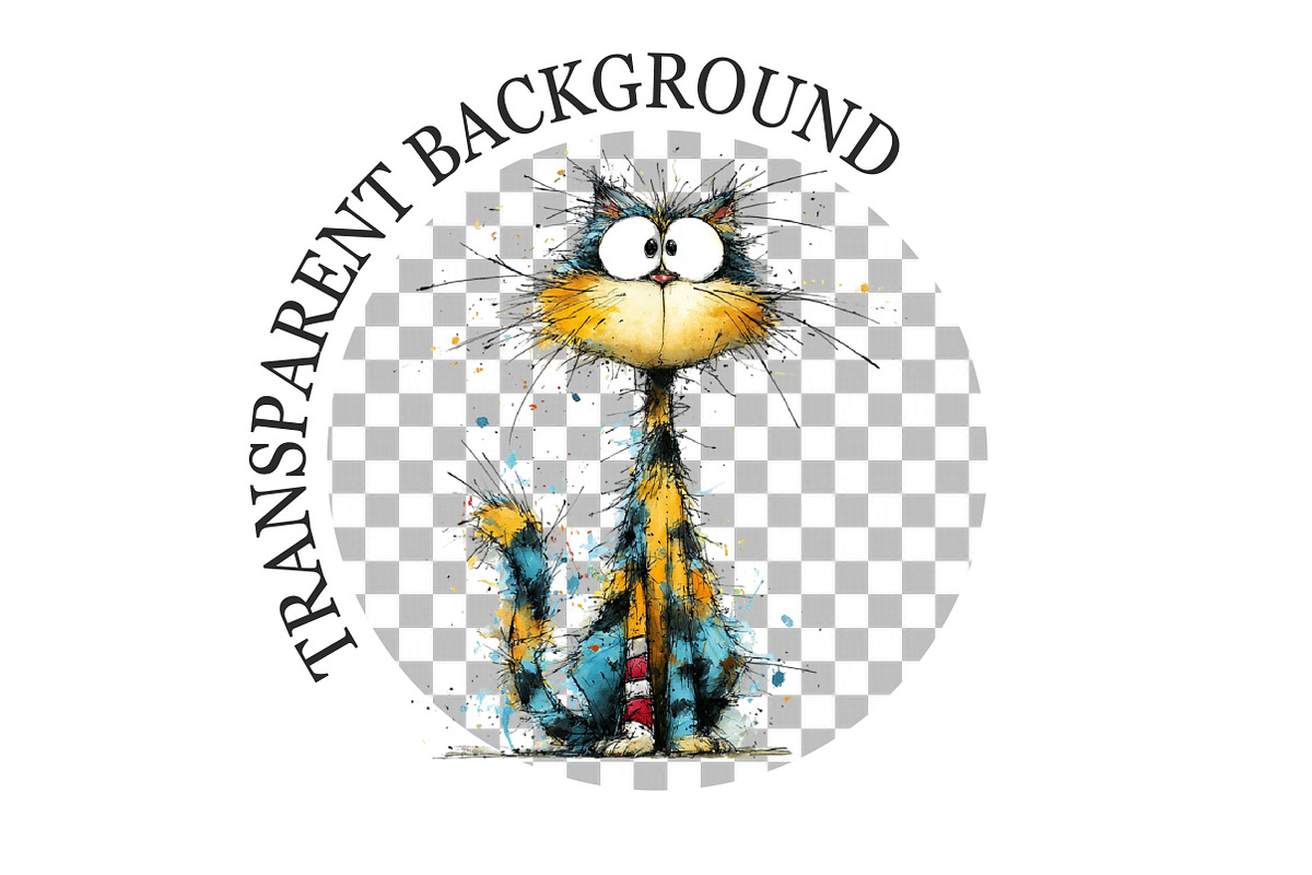 Whimsical Christmas Cat Clipart, an Animal Illustration by Rose Art (Photo 4 of 5)