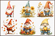 Cute Fall Gnomes Clipart - Gnome Png, an Illustration by Sublimation Artist (Thumbnail 3 of 6)