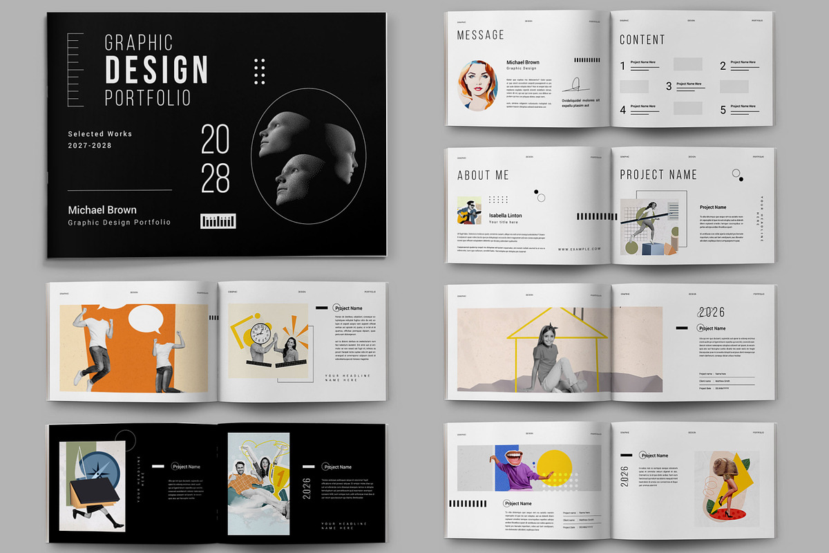 Graphic Design Portfolio Layout, a Brochure Template by ContestDesign (Photo 1 of 5)