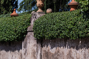 The border of the Sovereign Order of Malta on Aventine Hill in R