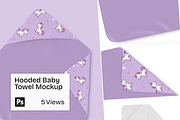 Hooded Baby Towel Mockup, a Household Mockup by Mockupdaddy (Thumbnail 1 of 6)