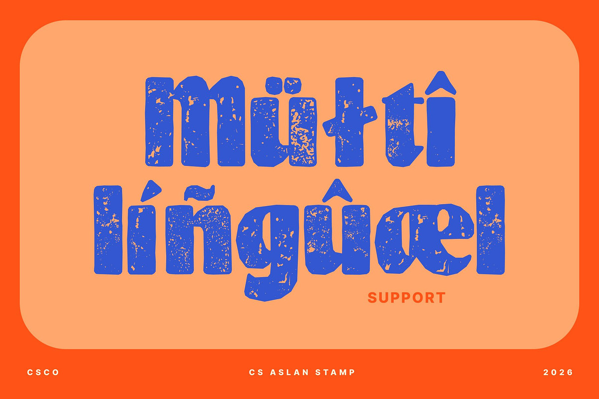 CS Aslan Stamp, a Sans Serif Font by Craft Supply Co. (Photo 7 of 8)