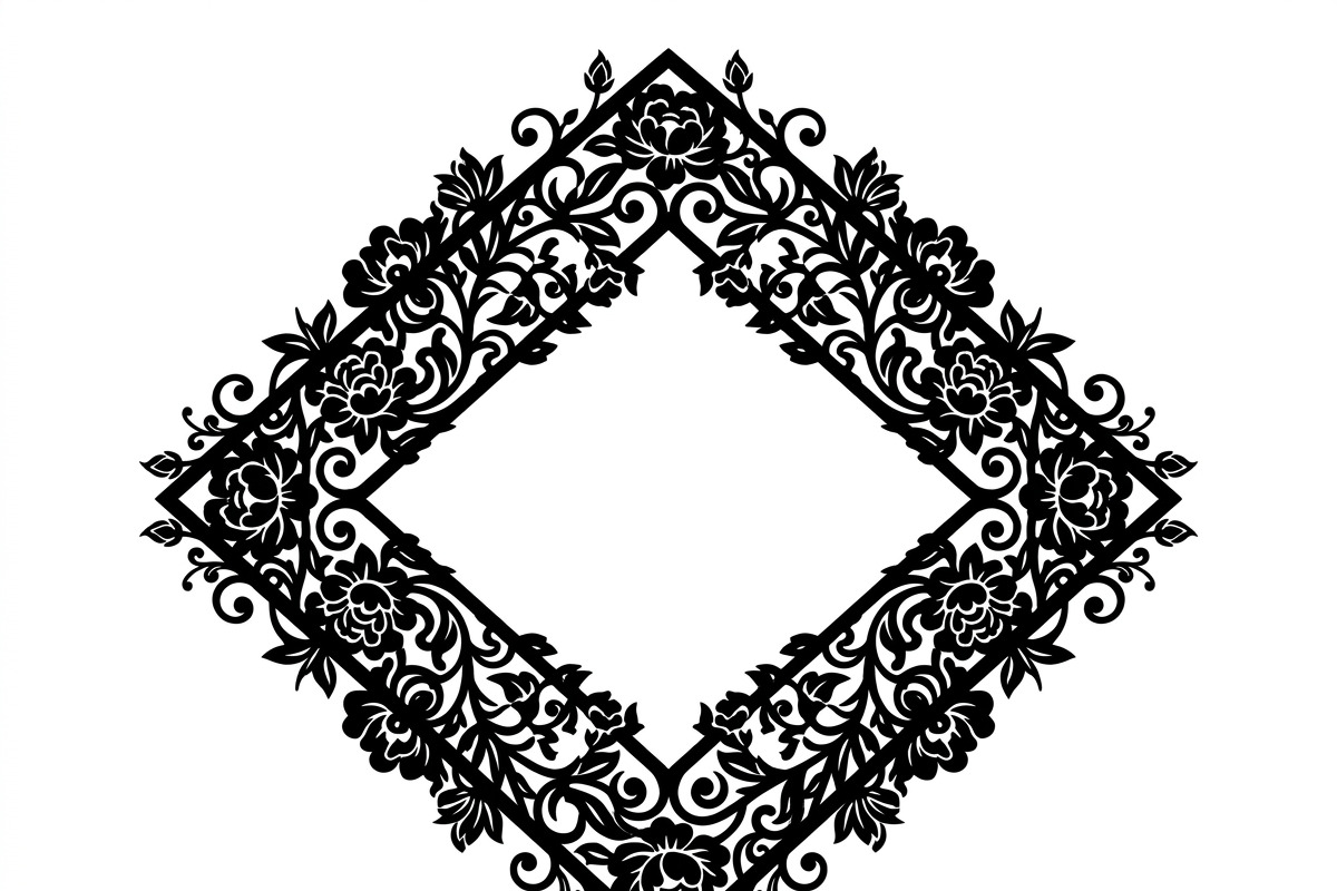 60 Romantic Diamond Wall Floral, a Decorative Illustration by Amazin_art (Photo 5 of 17)