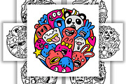 DOODLE in CIRCLE COLORING PAGE, an Animal Illustration by Randomtypesht (Thumbnail 3 of 3)