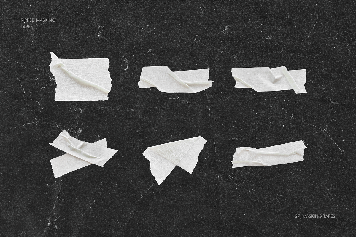 27 Textured Pipped Masking Tapes, a Texture Graphic by Ksuview (Photo 4 of 8)