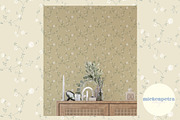 Vintage Yellow Ditsy Floral, a Pattern Graphic by Mieken Petra Designs (Thumbnail 3 of 3)