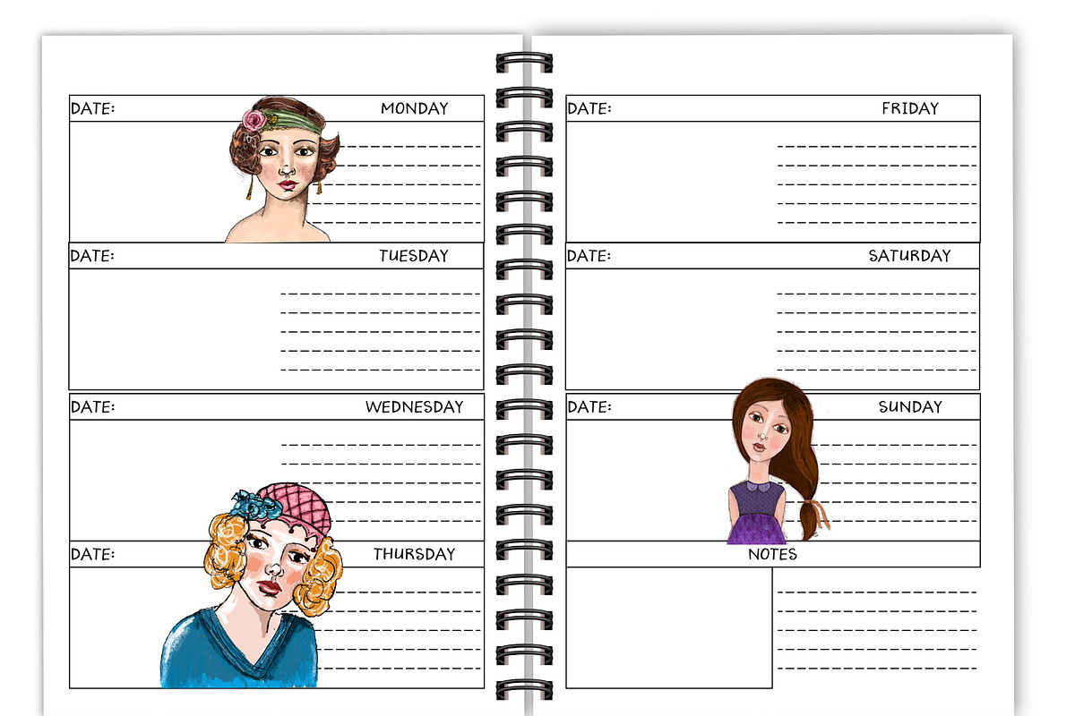 Hand Drawn Digital Dolls, a Person Illustration by Soaring Bird Designs (Photo 4 of 5)