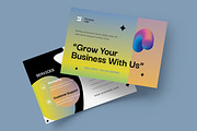 Colorful Modern Postcard Template, a Business Card Template by MightyDesign (Thumbnail 1 of 8)