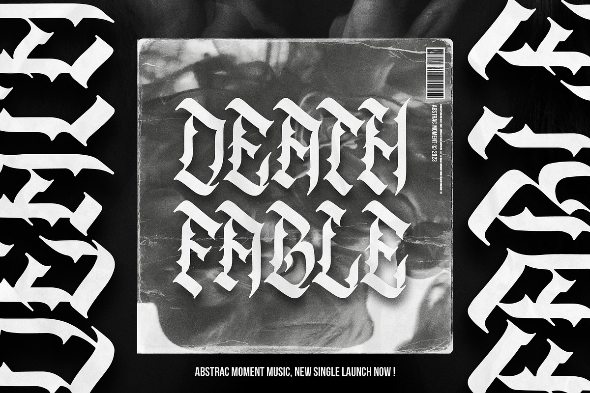 Vergaoh | All Caps Blackletter Font, a Blackletter Font by Denustudios (Photo 7 of 12)