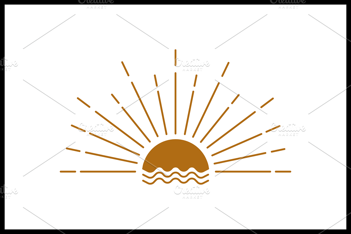 Golden Hour Sun Logo Template, a Branding & Logo Template by Pentaclay (Photo 3 of 4)