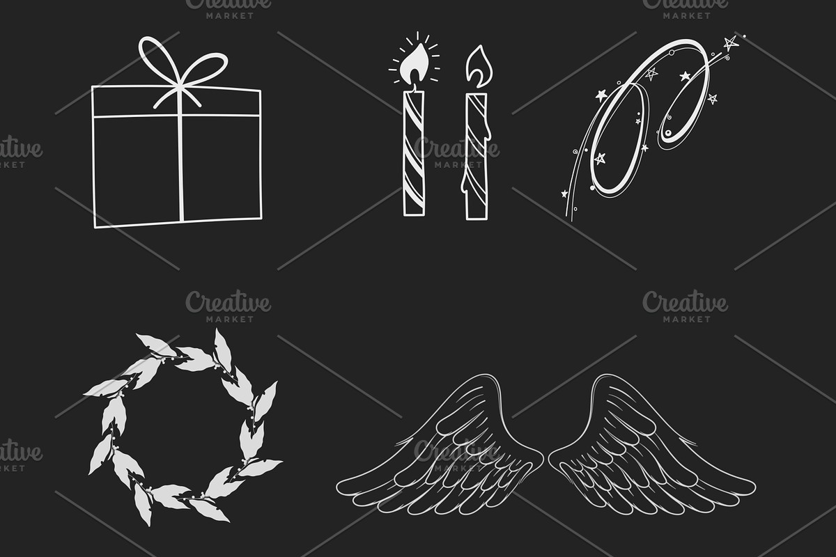 Doodle Christmas Brushes, Procreate., a Brush Add-On by Lucrumplus (Photo 2 of 4)