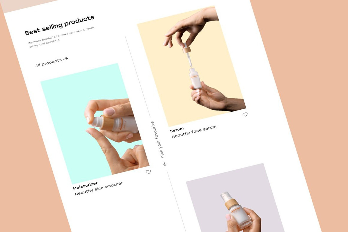 Neauthy - Cosmetic Landing Page, a Landing Page Template by Lumina_ui_ux202 (Photo 3 of 6)