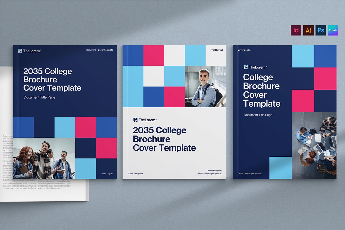 College Brochure Cover Template, a Brochure Template by BrandPacks (Photo 1 of 6)