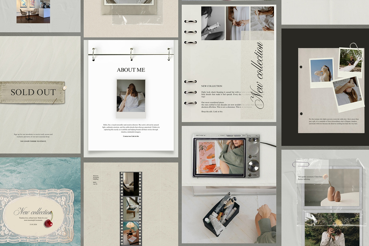 Editorial Scrapbook IG Templates, a Social Media Template by Pani Temp. (Photo 8 of 17)