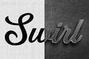 Swirl 3D editable text effect, a Layer Style Add-On by Hello Muh (Thumbnail 2 of 2)