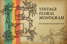 Vintage Floral Monogram