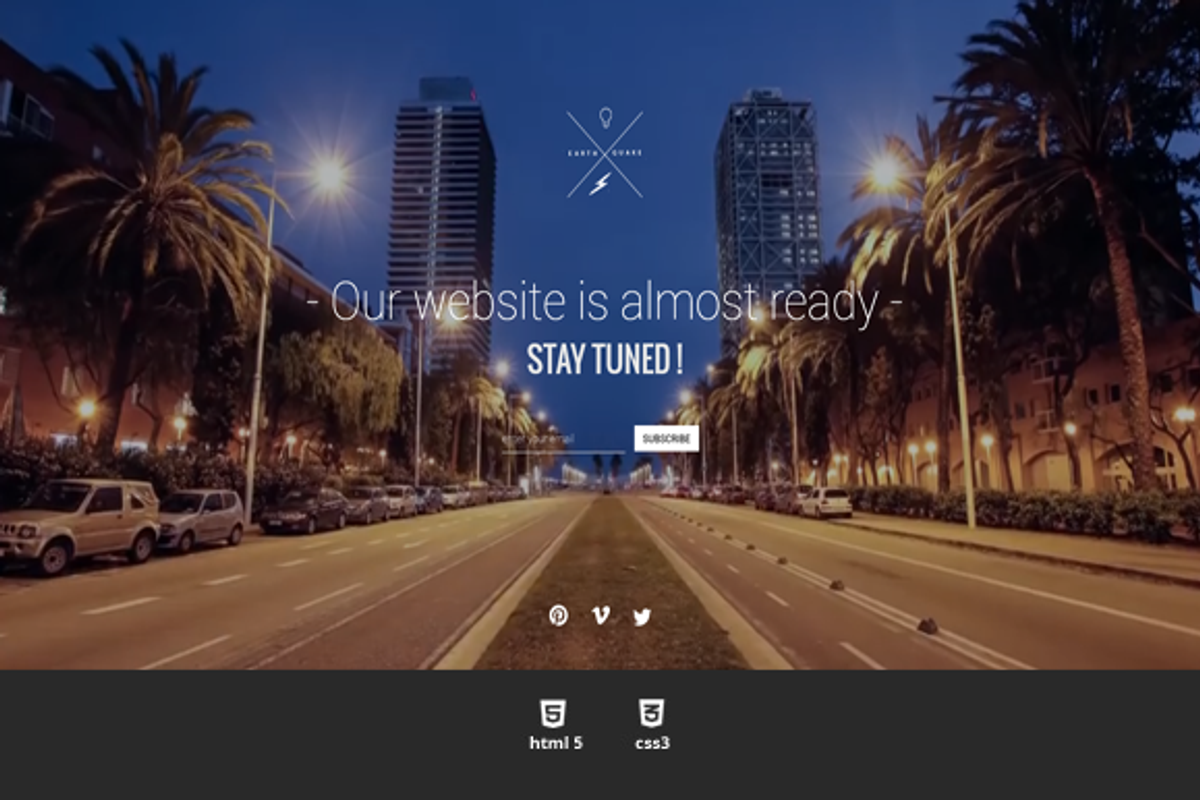 Universal Coming Soon HTML Template, a Websites & App Template by earthquake (Photo 3 of 3)