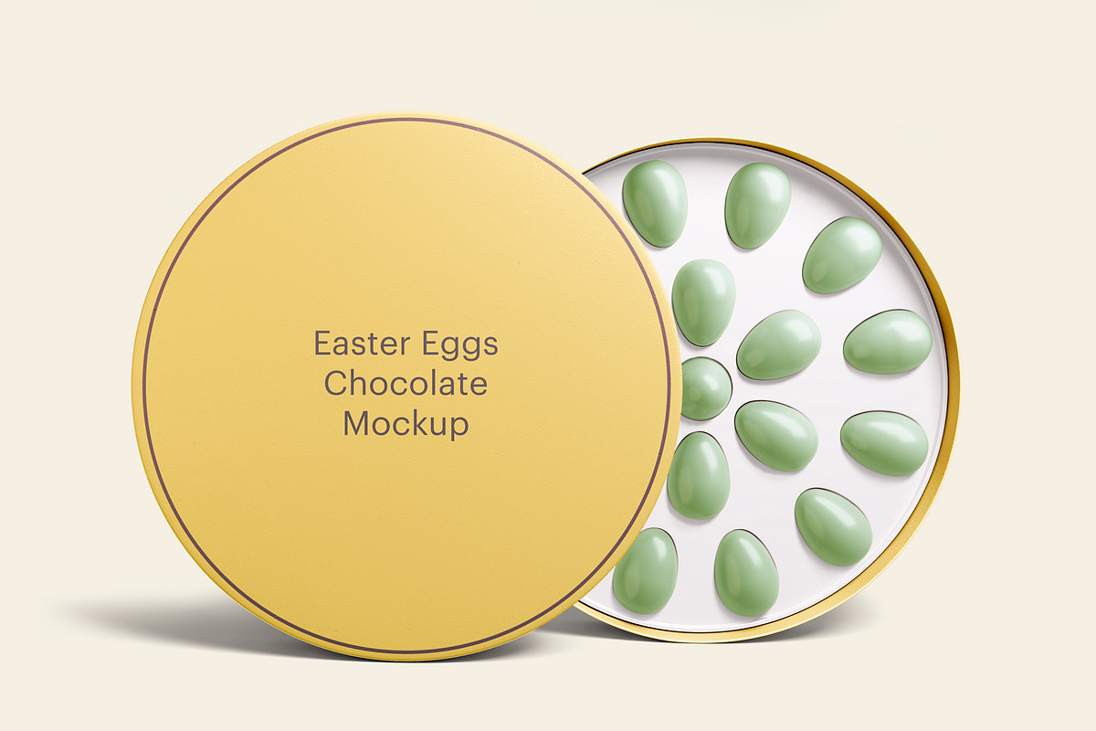 Easter Chocolate Egg Mockup, a Product Mockup by GraphicWave (Photo 5 of 7)