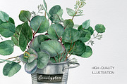 Watercolor flower market car clipart, an Object Illustration by yana.fefelova (Thumbnail 5 of 6)