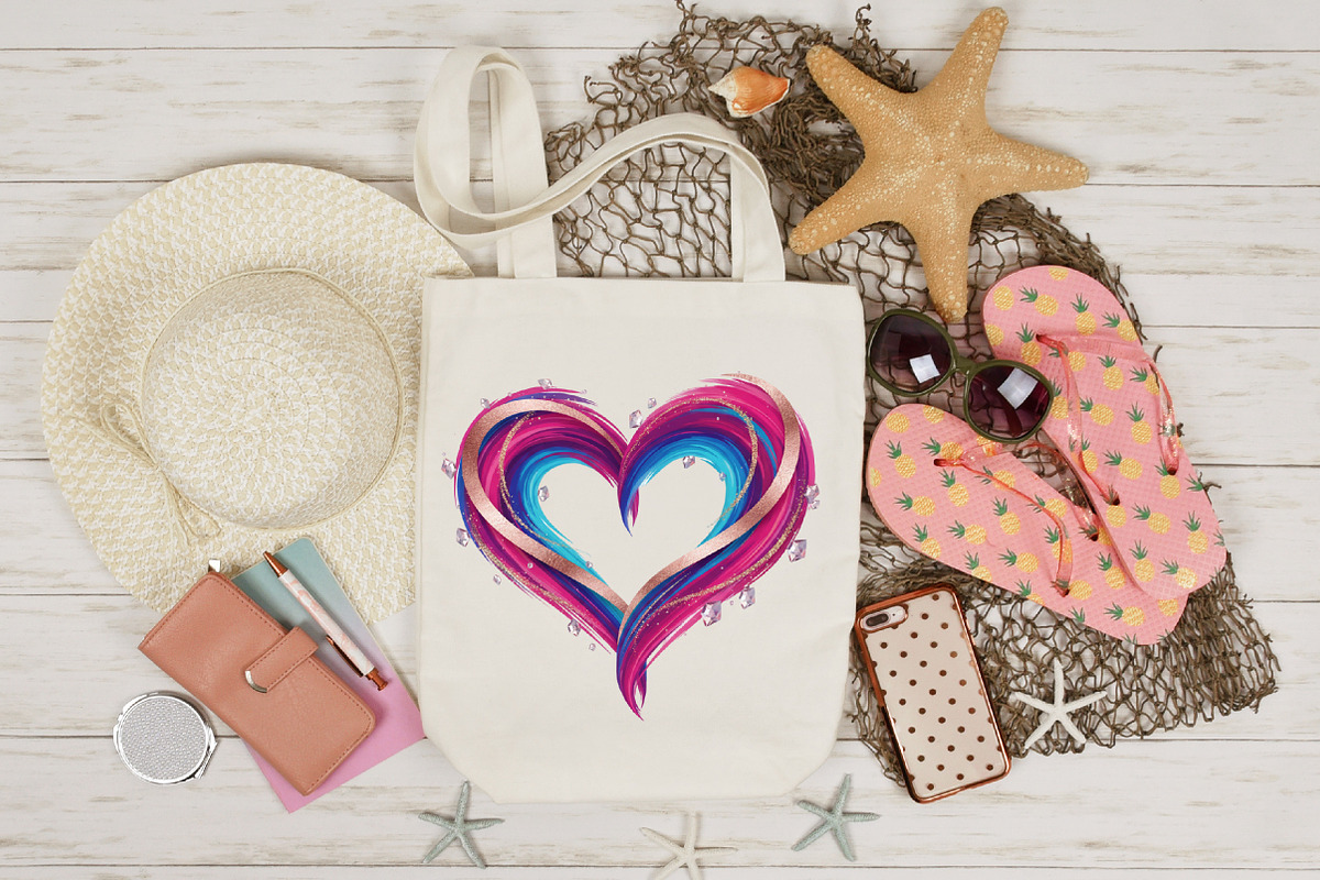 Heart Png, Brushstroke Valentines, an Illustration by Designking (Photo 5 of 6)