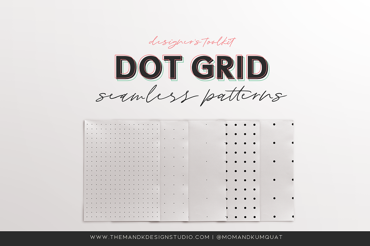 Dot Grid Seamless Pattern Toolkit, a Pattern Graphic by the M&K Design ...
