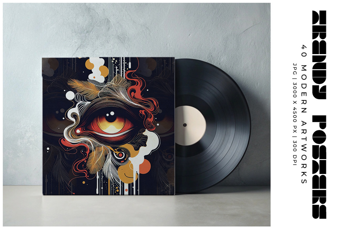 Trendy Modern Art Posters, a Decorative Illustration by Digital Art Creations (Photo 10 of 10)