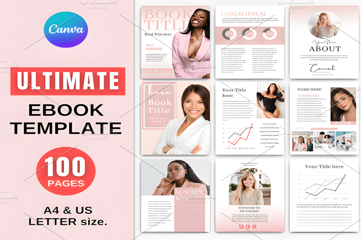 100 Ebook Template Bundle, a Social Media Template by Ink Gallery (Photo 1 of 10)