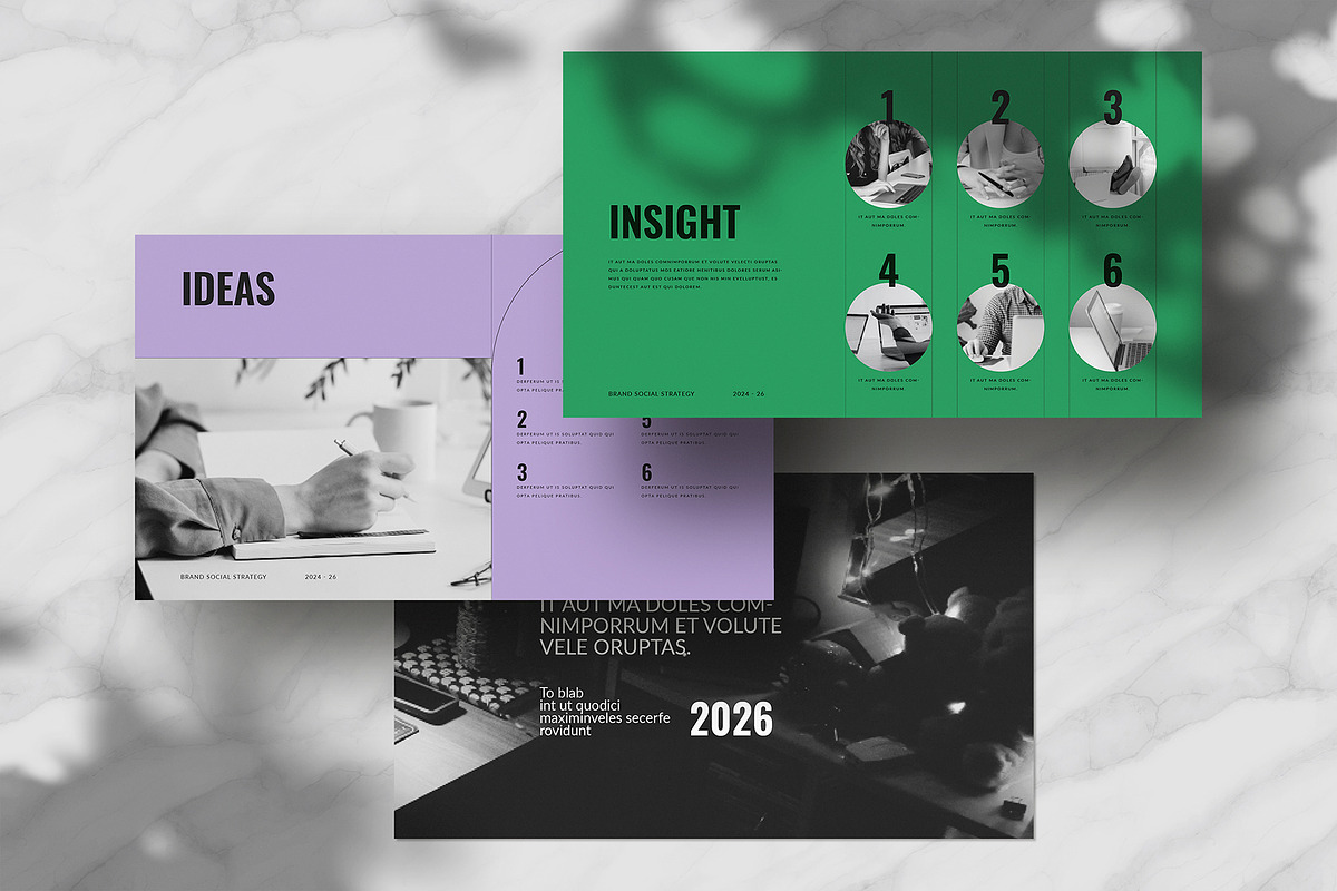 Social Media Strategy Template, a Presentation Template by WhiteGraphic (Photo 3 of 7)