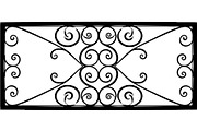 Luxury Iron Scroll Gate Railing, an Object Graphic by Designer_Momina (Thumbnail 6 of 17)