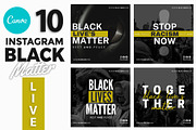 Canva instagram - Black lives matter, a Social Media Template by illycreative (Thumbnail 1 of 2)