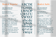 Modest Humanist Serif Family, a Serif Font by xdCreative (Thumbnail 10 of 12)