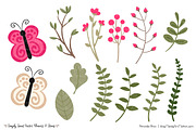 Hot Pink Flowers Clipart, an Illustration by Amanda Ilkov (Thumbnail 4 of 4)