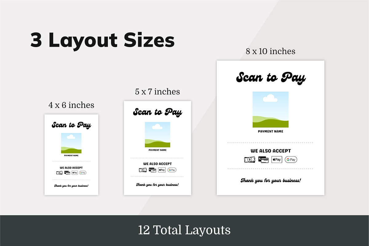 Canva Scan to Pay Signage Templates, a Marketing Template by Dandymark (Photo 5 of 7)