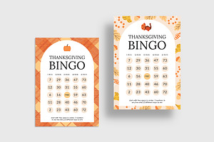 Thanksgiving Bingo Card Templates