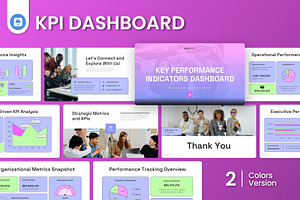 KPI Dashboard Keynote, a Presentation Template by Antstheme