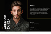 2 Actor Indesign Resume Templates, a Resume Template by Halfcircle (Thumbnail 3 of 4)