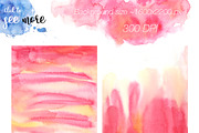 Pink Flow Watercolor, a Decorative Illustration by Planolla (Thumbnail 2 of 7)