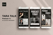 TARA TALK | Podcast Kit Stories, a Social Media Template by Analogi Studio (Thumbnail 1 of 9)