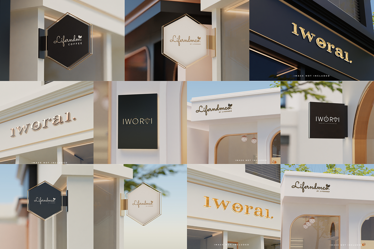 Sign logo mockup vol#02, an Advertising Mockup by mockupocka (Photo 2 of 13)