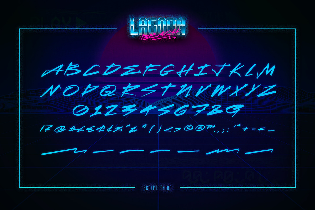 Lagoon Beach – 2 in 1 Font Pack, a Script Font by Ckybe's Corner (Photo 7 of 13)